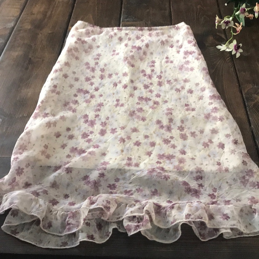 XS Women’s long skirt floral